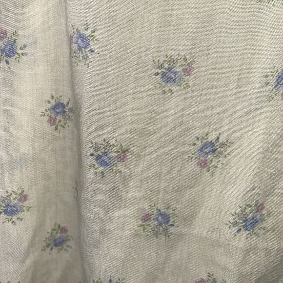 Vintage ruffle lace Floral Shirt Blouse Lace dainty 70s lagen fairy coquette - Picture 11 of 11